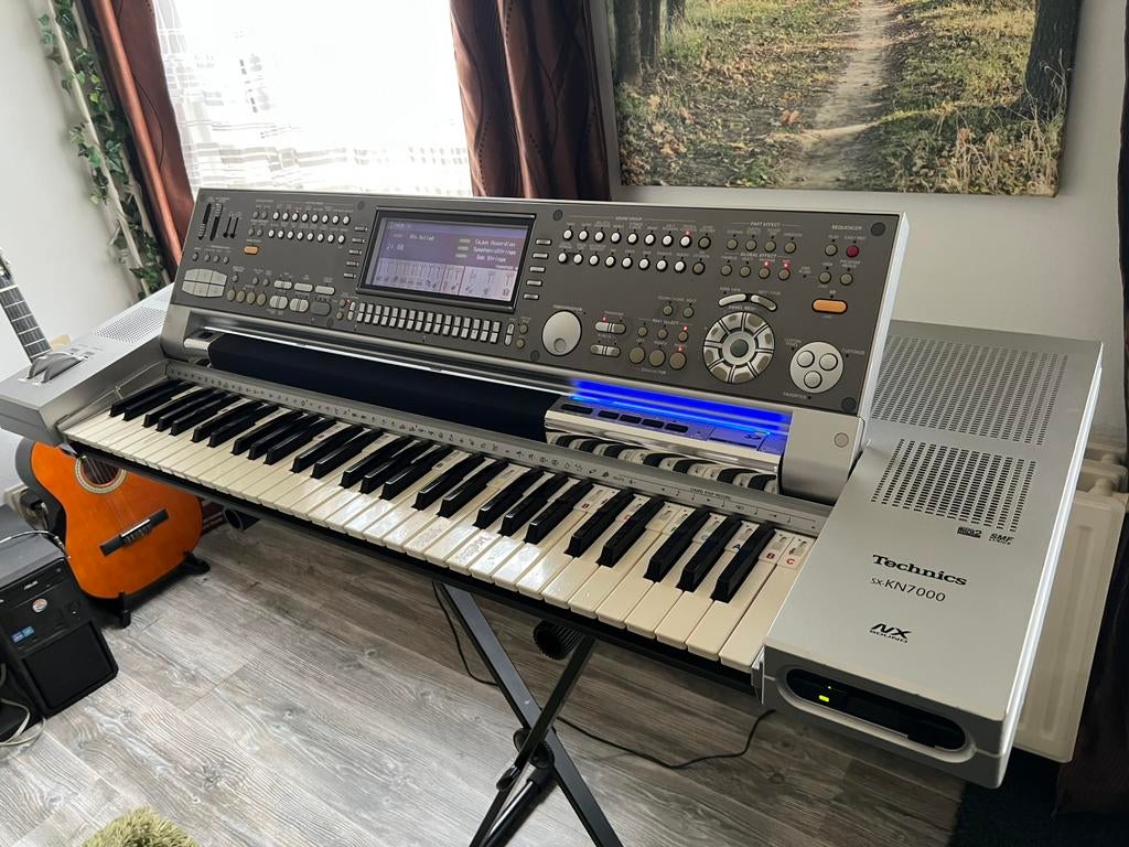 Keyboard Technics sx-KN7000, Muziek en Instrumenten, Keyboards, Gebruikt, 61 toetsen, Technics, Aanslaggevoelig, Met standaard