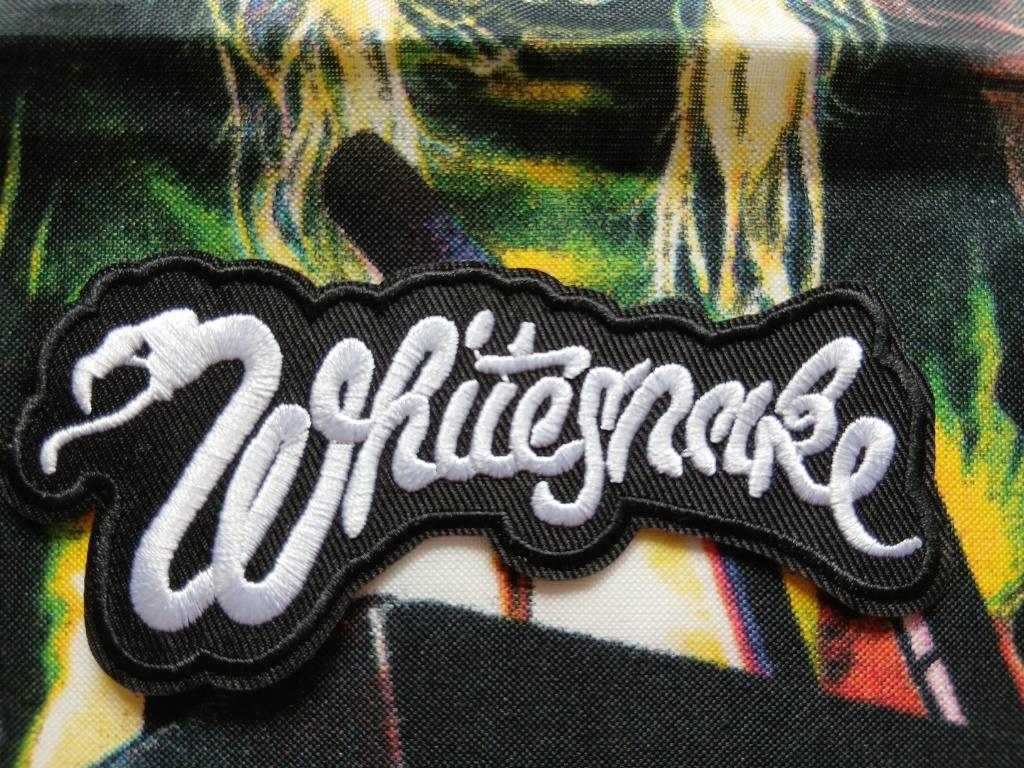 Whitesnake zeer  mooie shaped patch w27 afmeting 5 x 11.5 cm, Verzenden, Nieuw, Kleding