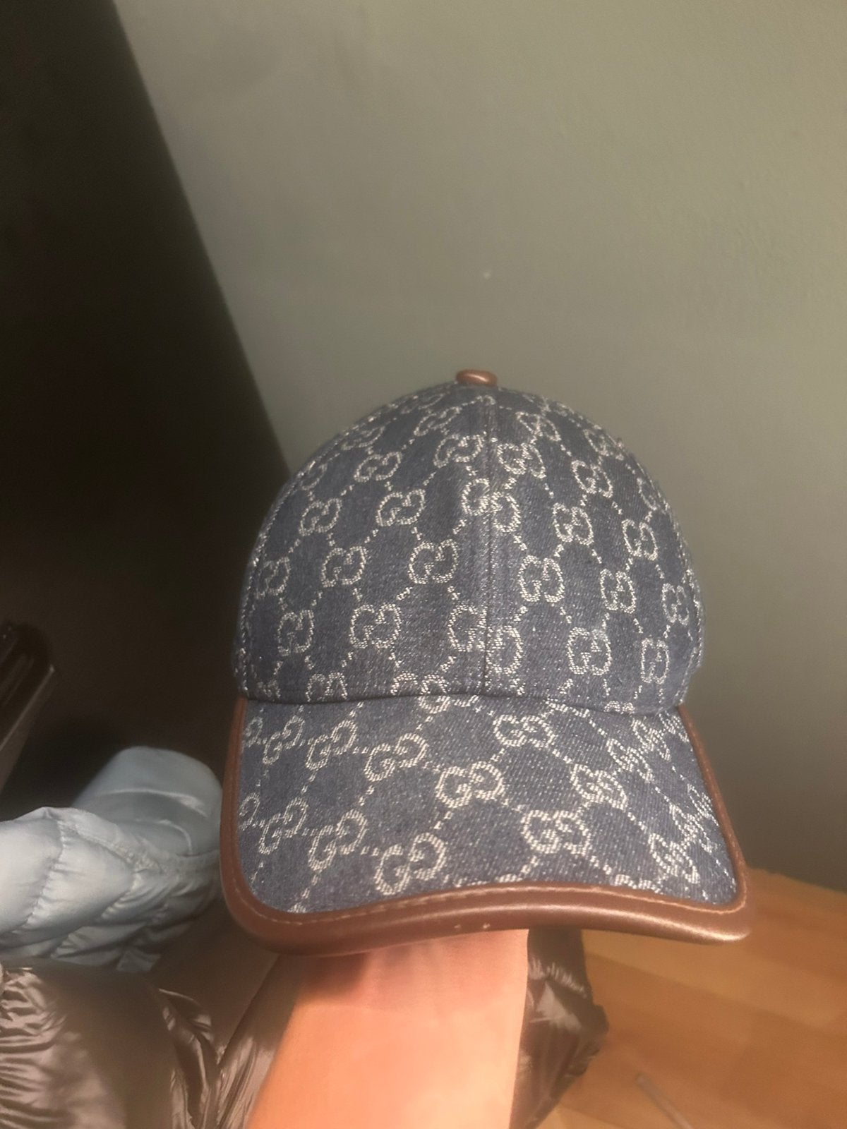 Gucci pet blauw, Kleding | Heren, Ophalen of Verzenden, Zo goed als nieuw, One size fits all, Pet