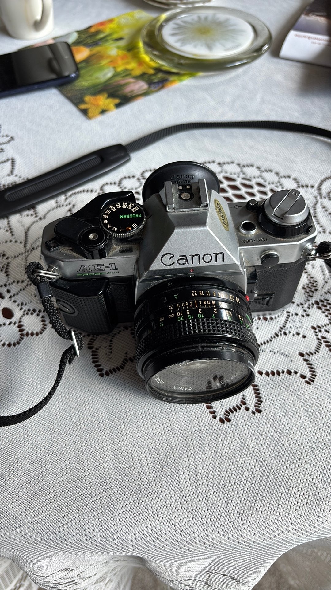 Canon AE-1 camera, Ophalen, Zo goed als nieuw, Compact, Canon