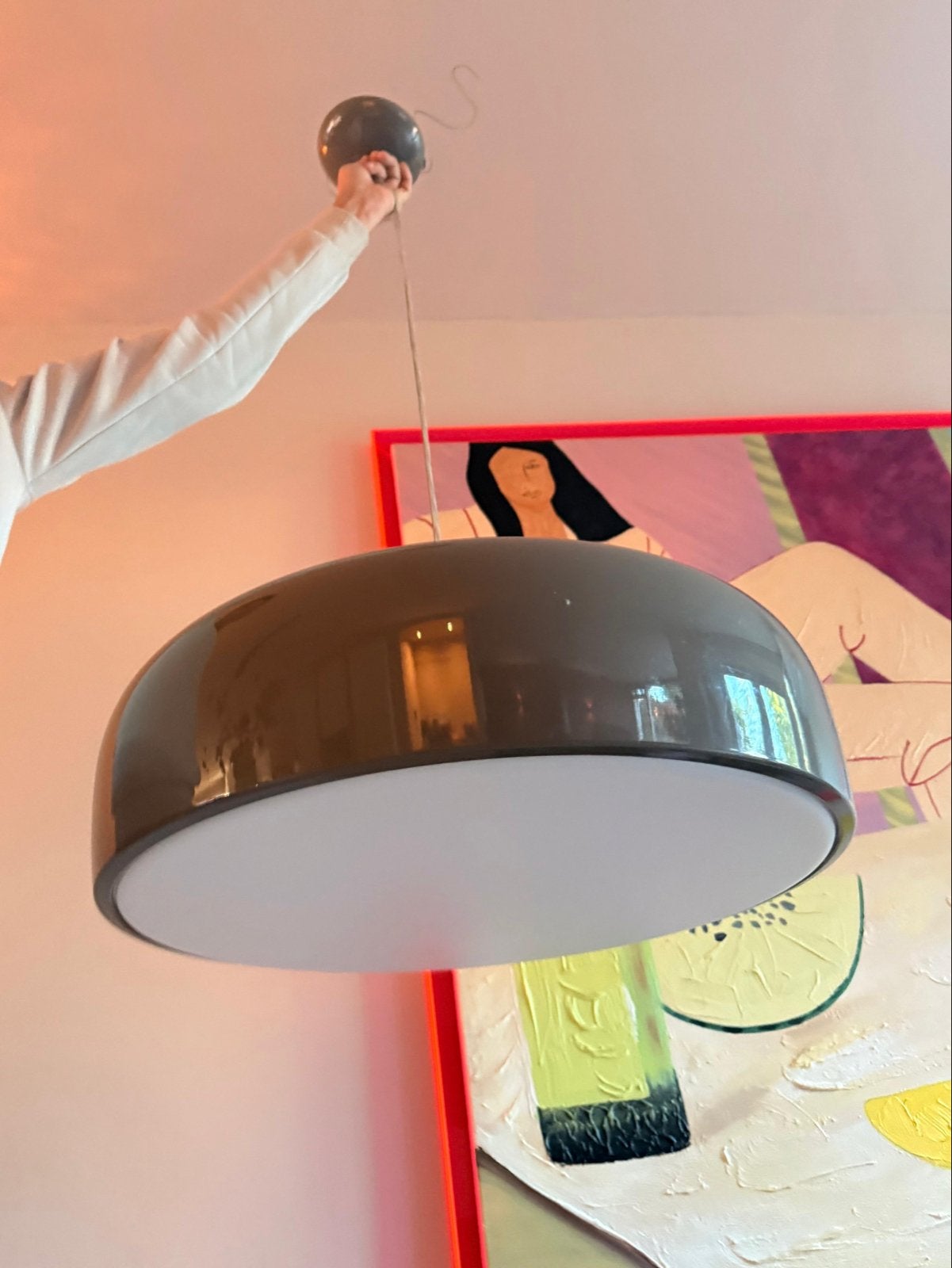 Flos Smithfield S Hanglamp - Hoogte Verstelbaar, Ophalen, Gebruikt, Metaal, Overige fittingen