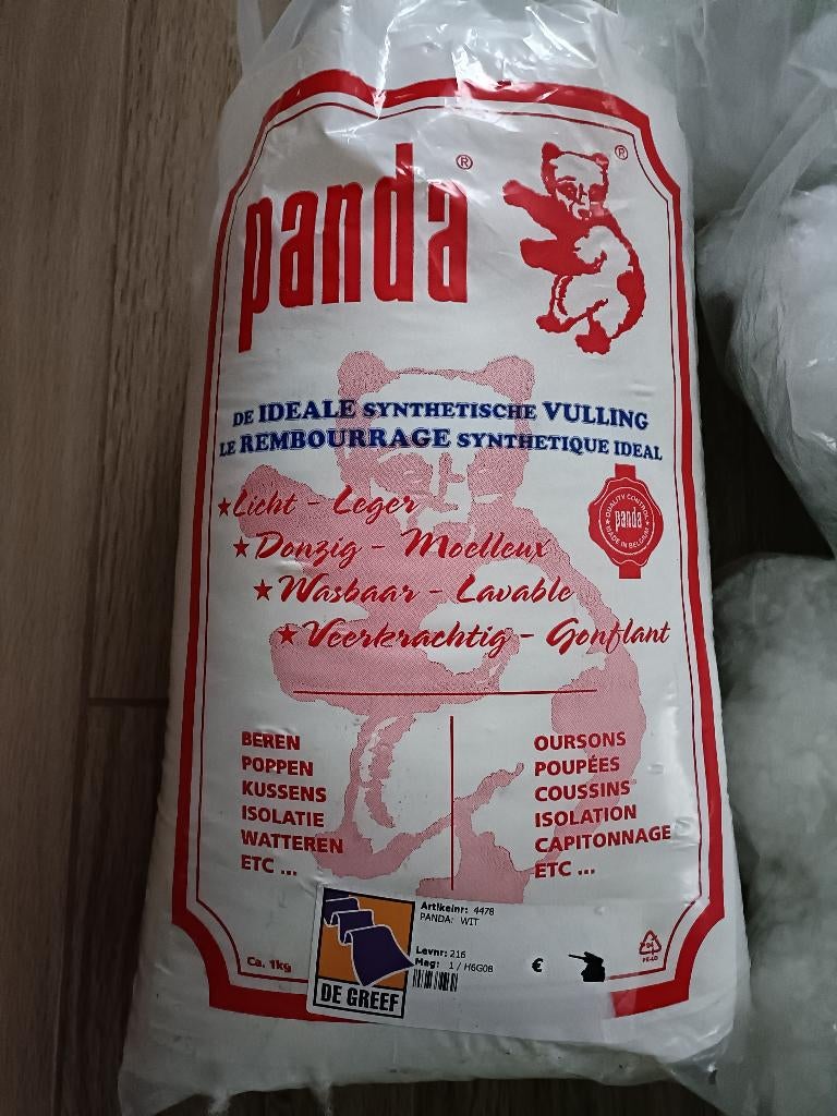 BIJNA GRATIS! Panda vulling + losse vulling 2.1 kg €10,=, Ophalen of Verzenden, Nieuw, Overige typen
