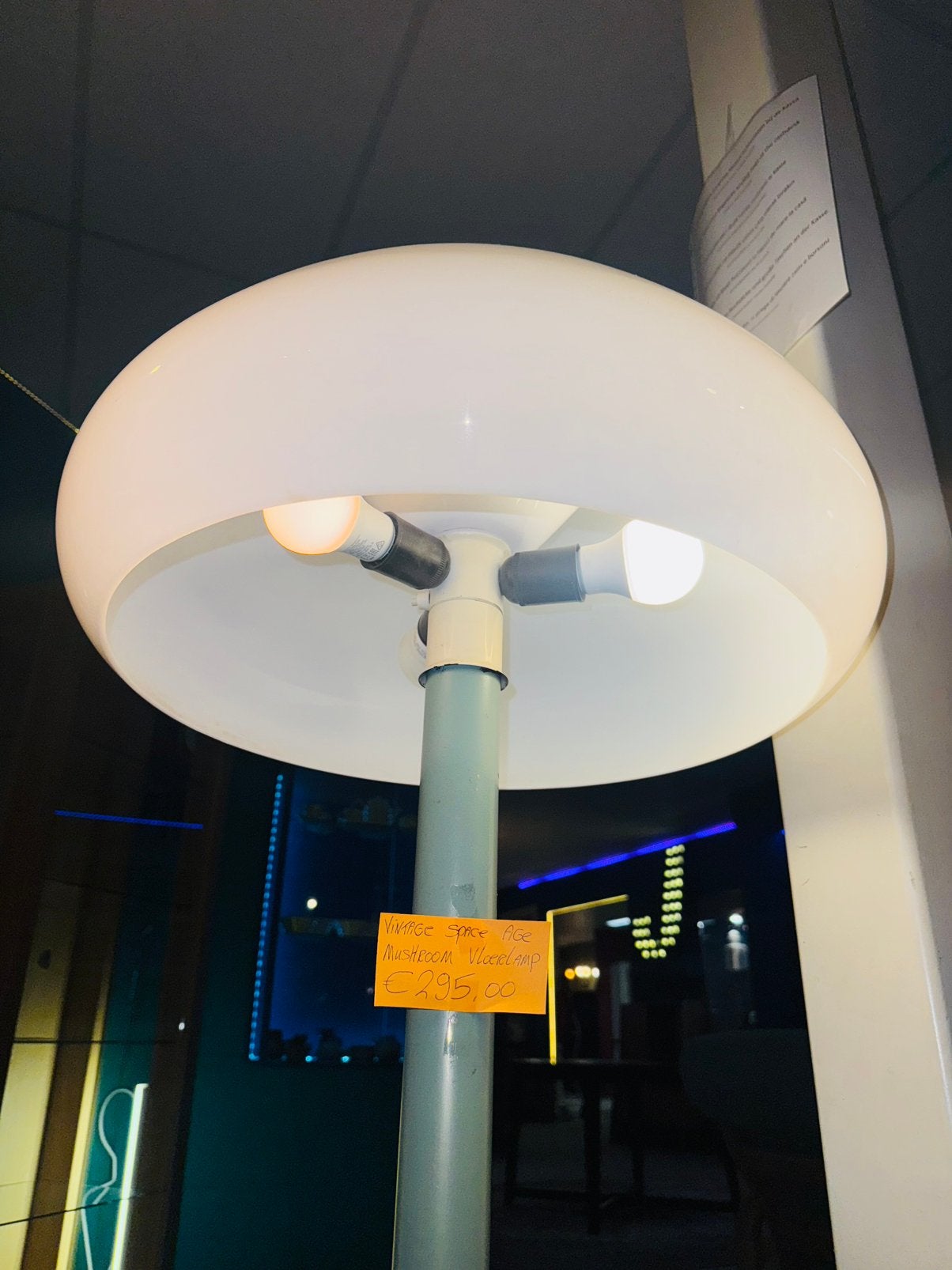 Retro vintage vloerlamp Space Age mushroom lamp, Ophalen, A, A, A