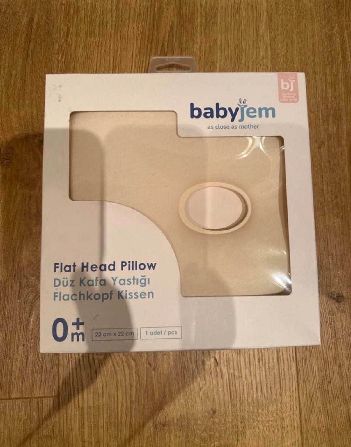 Babyjem Flat Head Pillow - Nieuw baby kussen 0+ maanden, Overige merken, Jongetje of Meisje, Beige, Nieuw