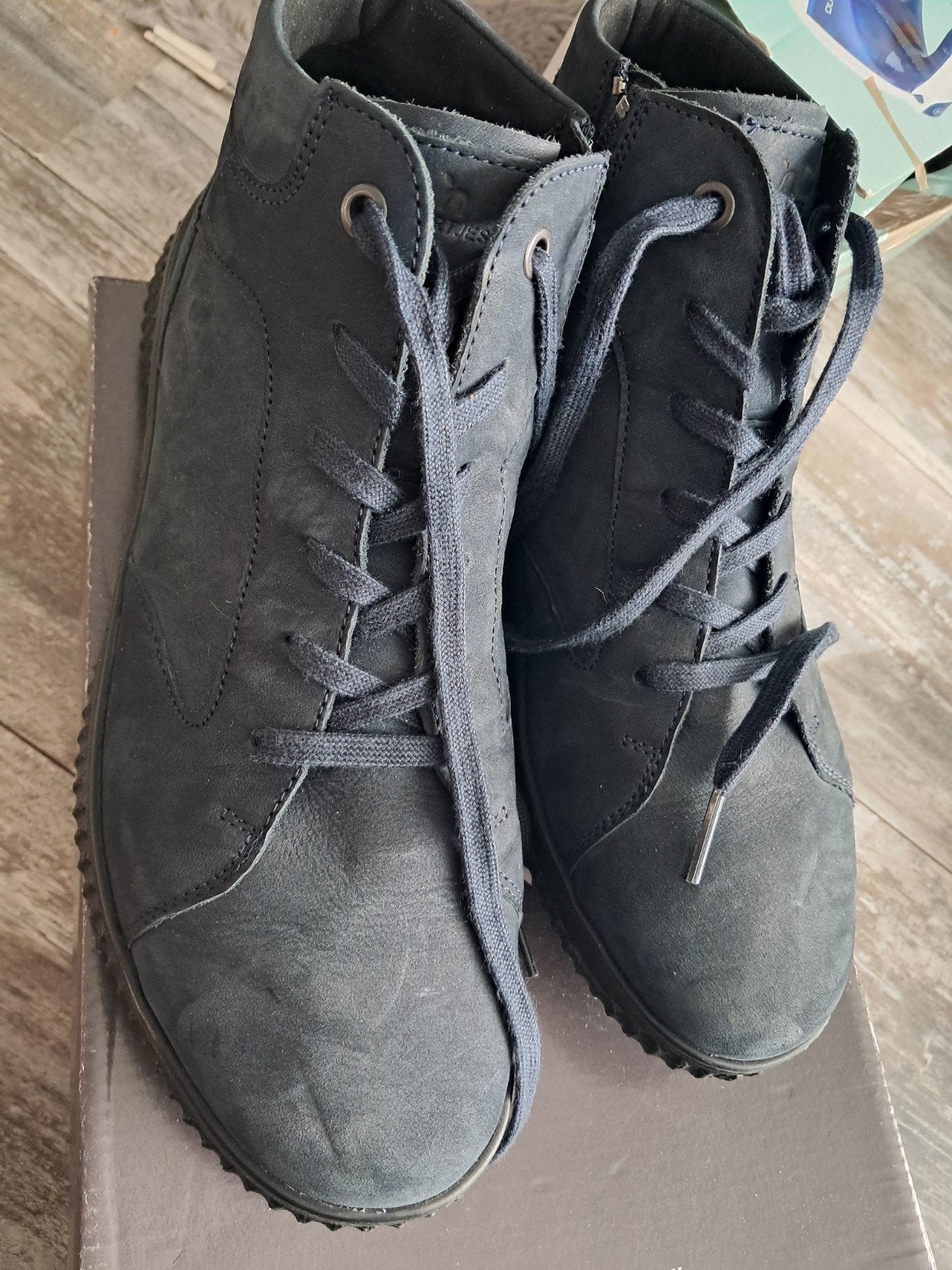 Hartjes Marineblauwe Nubuck Enkellaarzen Maat 38.5, Blauw, Nieuw, Ophalen of Verzenden, Hartjes
