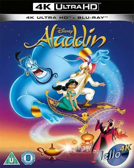Blu-ray 4K: Disney's Aladdin (1992 Scott Weinger) UK nNLO/G, Ophalen of Verzenden, Nieuw in verpakking, 4K Ultra HD Blu-ray, Tekenfilms en Animatie