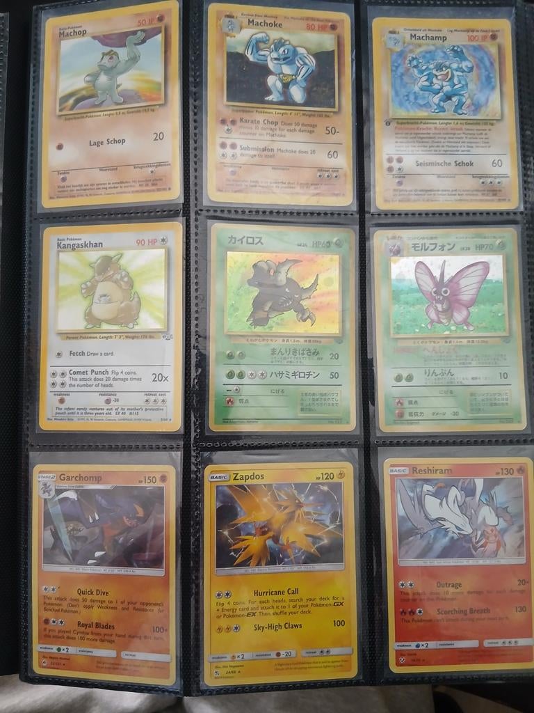 Oude pokemon kaarten holo's, Ophalen of Verzenden, Zo goed als nieuw, Meerdere kaarten