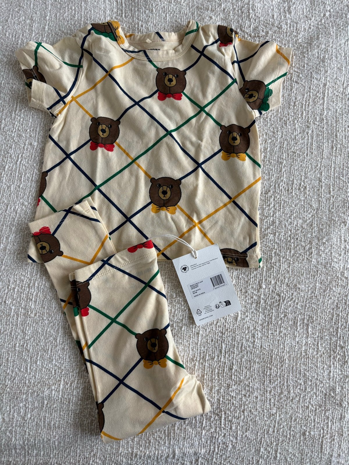 Mini Rodini setje maat 92 met berenprint nieuw, Kinderen en Baby's, Ophalen of Verzenden, Nieuw, Jongen of Meisje, Setje