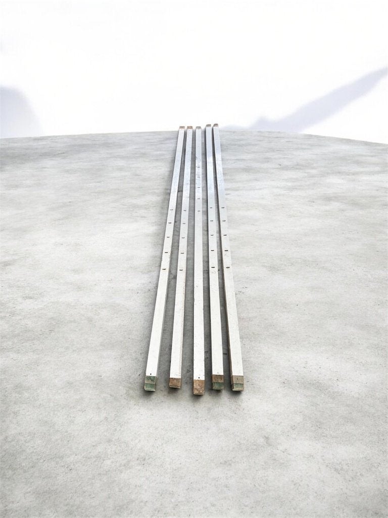5 kaarsrechte aluminium metselprofielen | 300 cm lang | ruil, Ophalen, Gebruikt