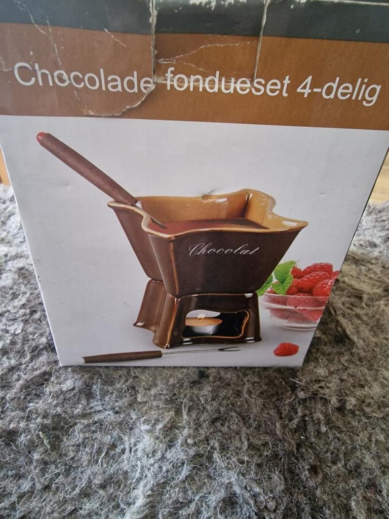 Chocolade, Ophalen of Verzenden, Nieuw, Waxinelicht, Fondueset