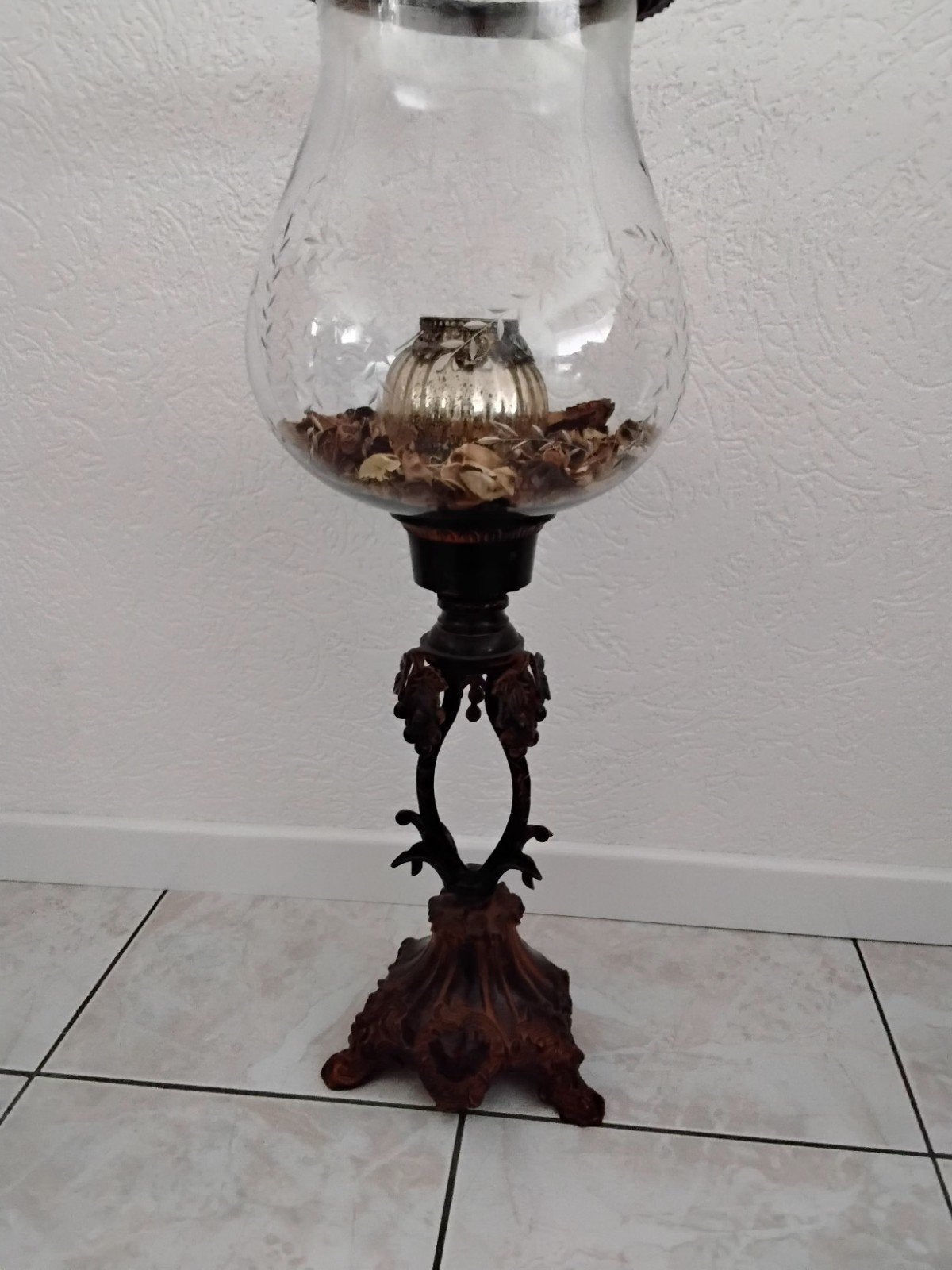 Baroqeu windlicht, Ophalen