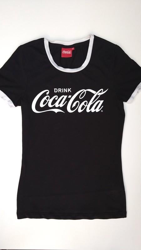 Coca-cola shirt tshirt zwart zwarte S coca cola, Kleding | Dames, Verzenden, Zwart, Zo goed als nieuw, Korte mouw