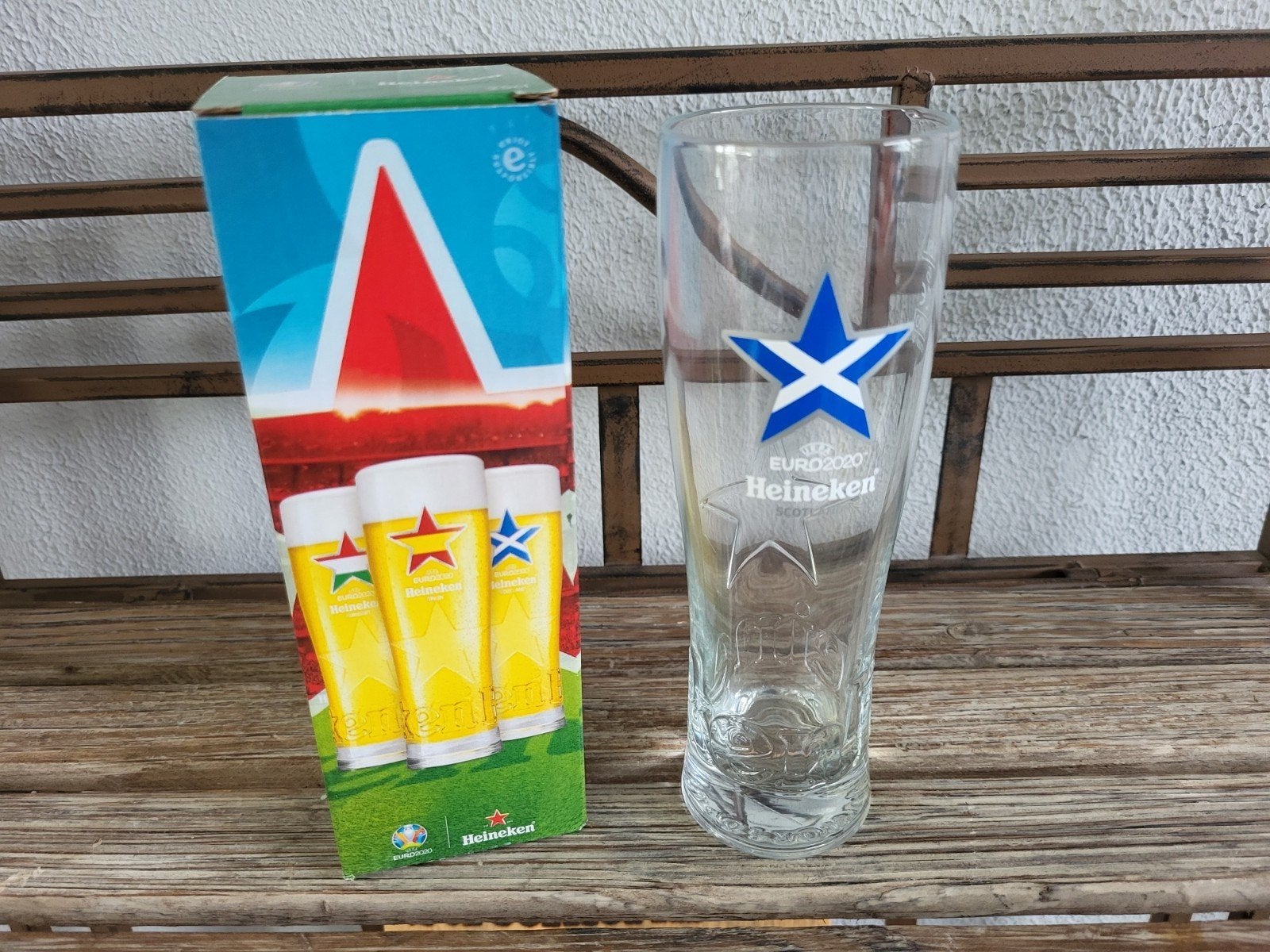 Heineken UEFA Euro 2020 Schotland Bierglas in doos, Ophalen, Nieuw
