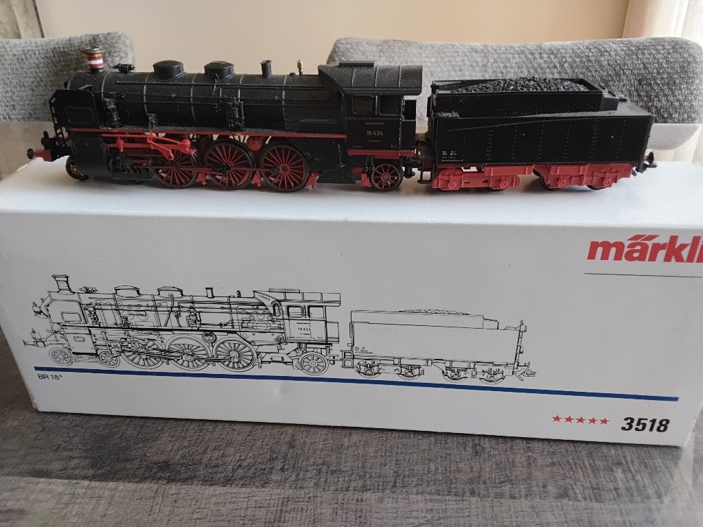 Marklin HO Rheingold BR 18,434 nieuwstaat., Wisselstroom, Locomotief, Ophalen of Verzenden, Zo goed als nieuw