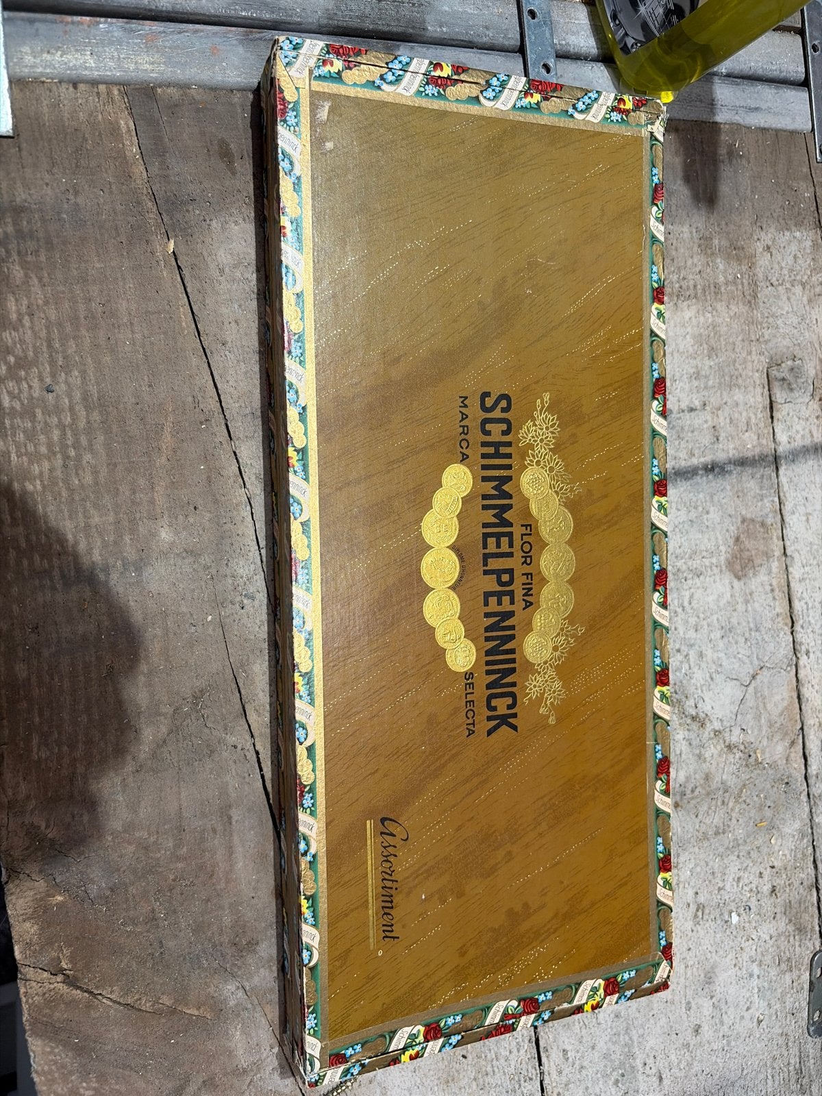 Vintage Schimmelpenninck sigarenkistje - Flor Fina, Ophalen of Verzenden, Gebruikt, Tabaksdoos of Verpakking
