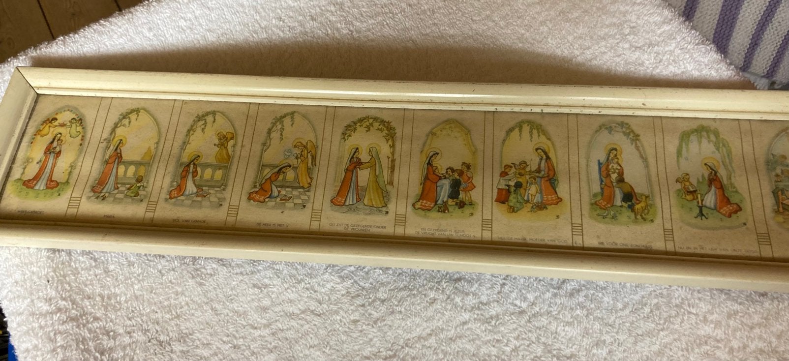 vintage schilderij Wees gegroet Maria, Ophalen