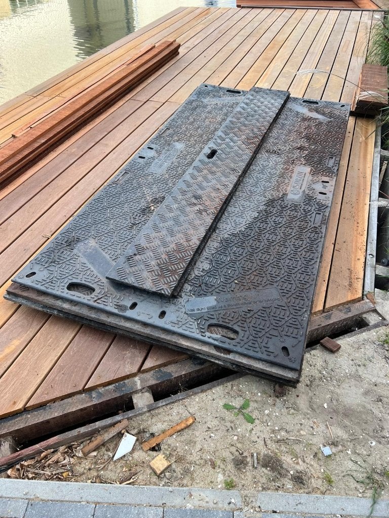3x kunststof rijplaten en 2x loopplanken, Ophalen, Zo goed als nieuw, Overige materialen