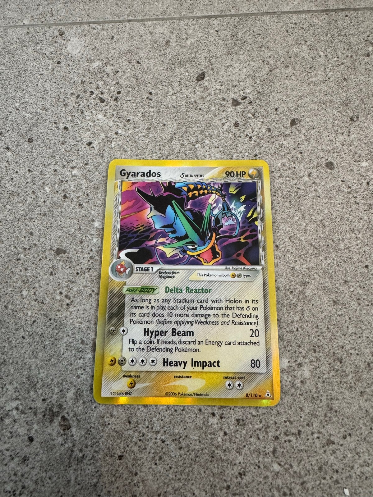 Gyarados Delta Species Pokémon Kaart (8/110), Hobby en Vrije tijd, Verzamelkaartspellen | Pokémon, Ophalen of Verzenden, Gebruikt