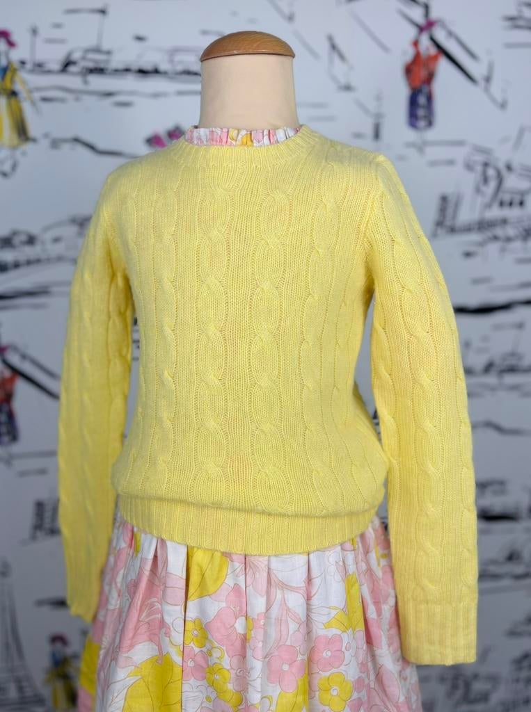 Ralph Lauren 100% kasjmier kabeltrui maat 7 (365 euro), Verzenden, Jongen of Meisje, Trui of Vest, Zo goed als nieuw