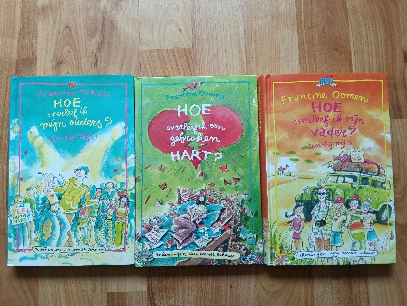 Francine Oomen - Hoe overleef ik... (3 boeken), Boeken, Ophalen of Verzenden, Gelezen, Francine Oomen, Fictie