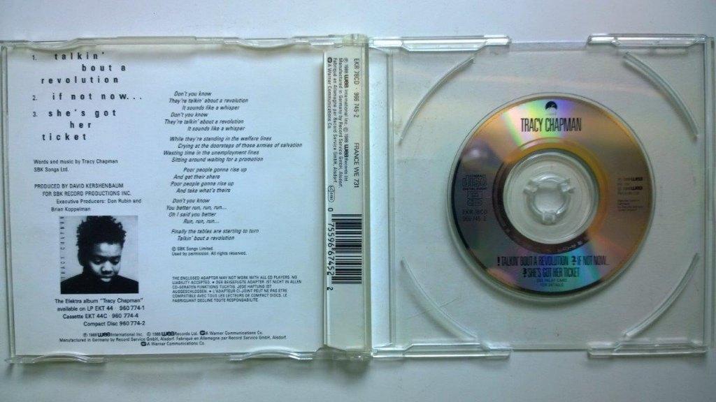 Tracy Chapman - Talkin' Bout A Revolution, Maxi-single, Ophalen of Verzenden, Zo goed als nieuw, 1 single