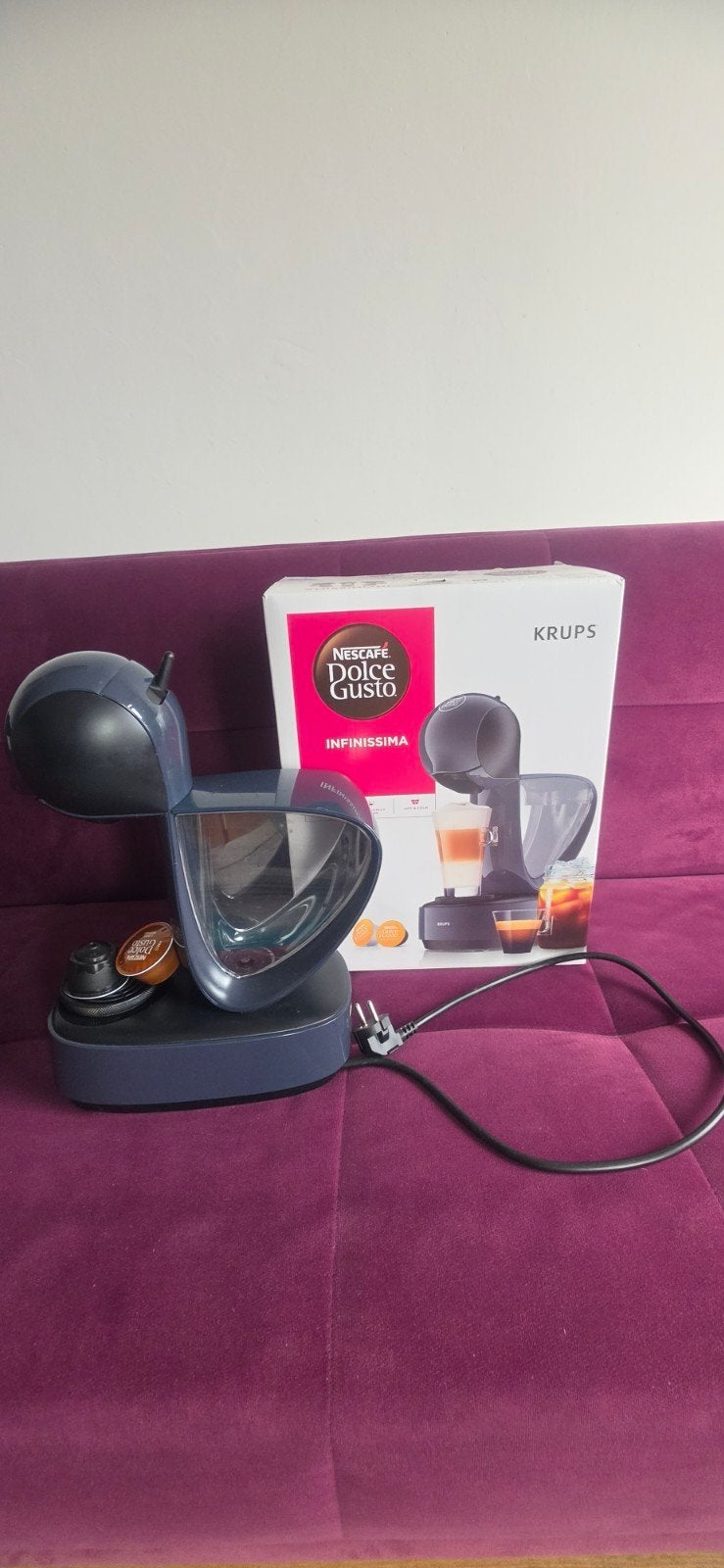 Krups Nescafé Dolce Gusto Infinissima Koffiemachine, Witgoed en Apparatuur, Koffiezetapparaten, Ophalen, Koffiemachine, Zo goed als nieuw