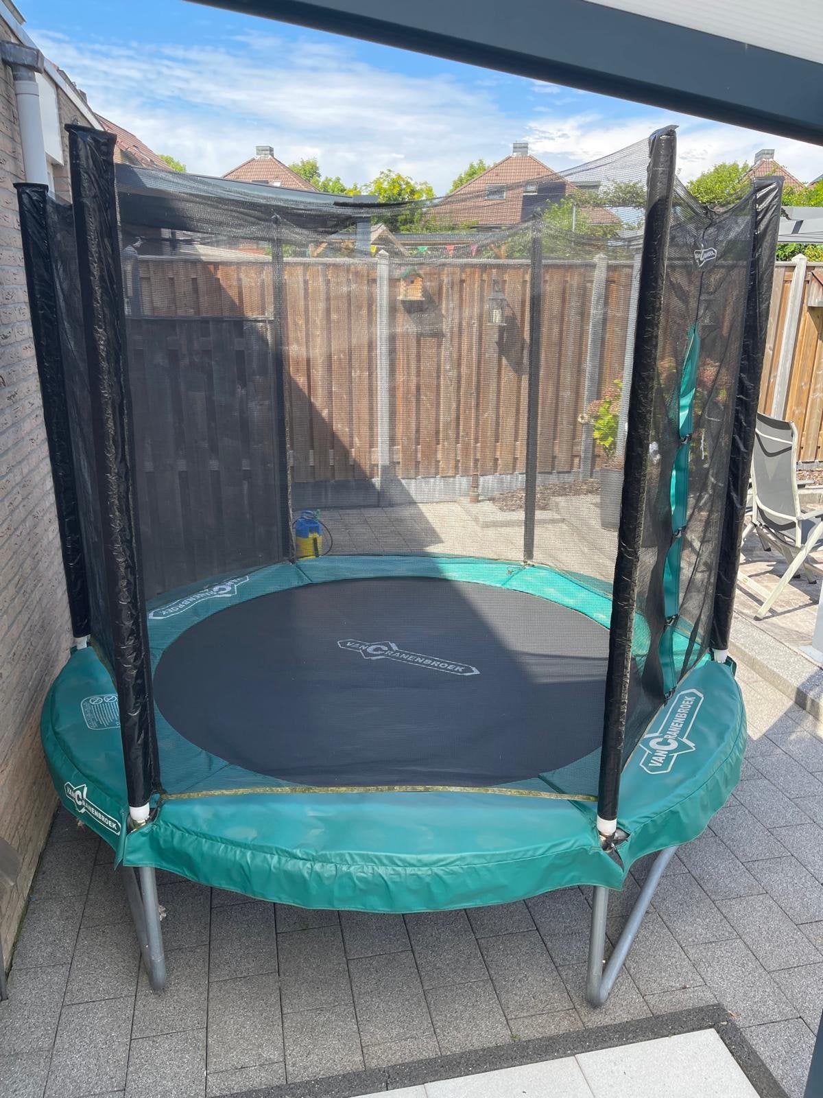Van Cranenbroek Trampoline met Veiligheidsnet - 240cm, Ophalen, Gebruikt