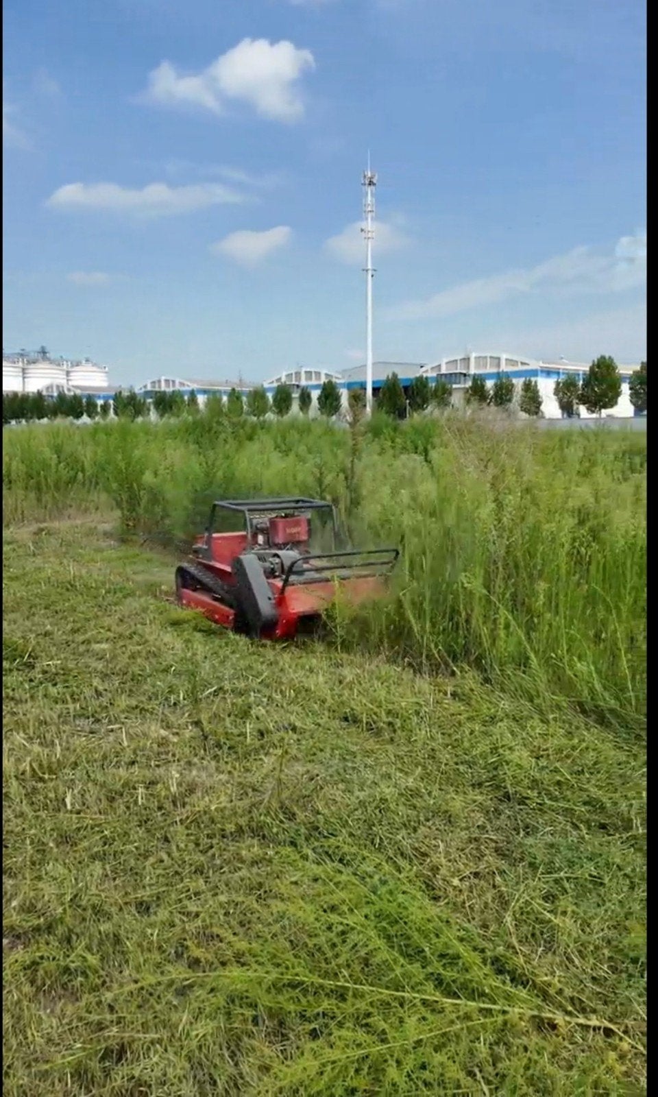 Professionele rupsmaaier voor zwaar terrein