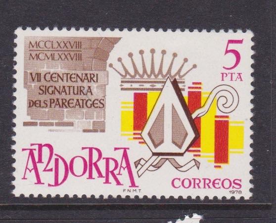 TSS Kavel  3820072 Spaans Andorra Postfris minr 117 , Ophalen, Overige landen, Postfris