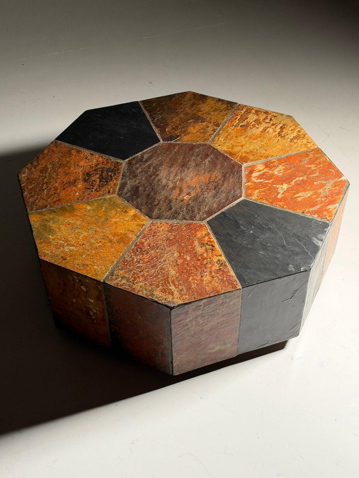 Leisteen salontafel 70s vintage, Ophalen of Verzenden