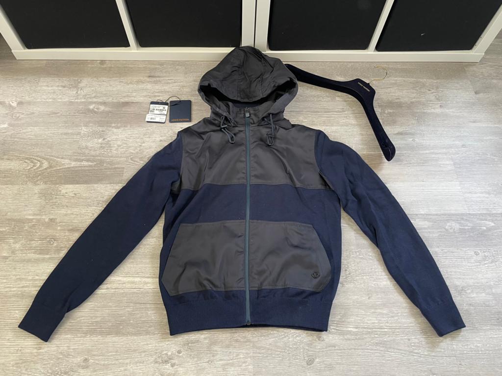 Louis Vuitton Block Technical Nylon Jacket Size S, Kleding | Heren, Blauw, Ophalen of Verzenden, Zo goed als nieuw, Louis Vuitton