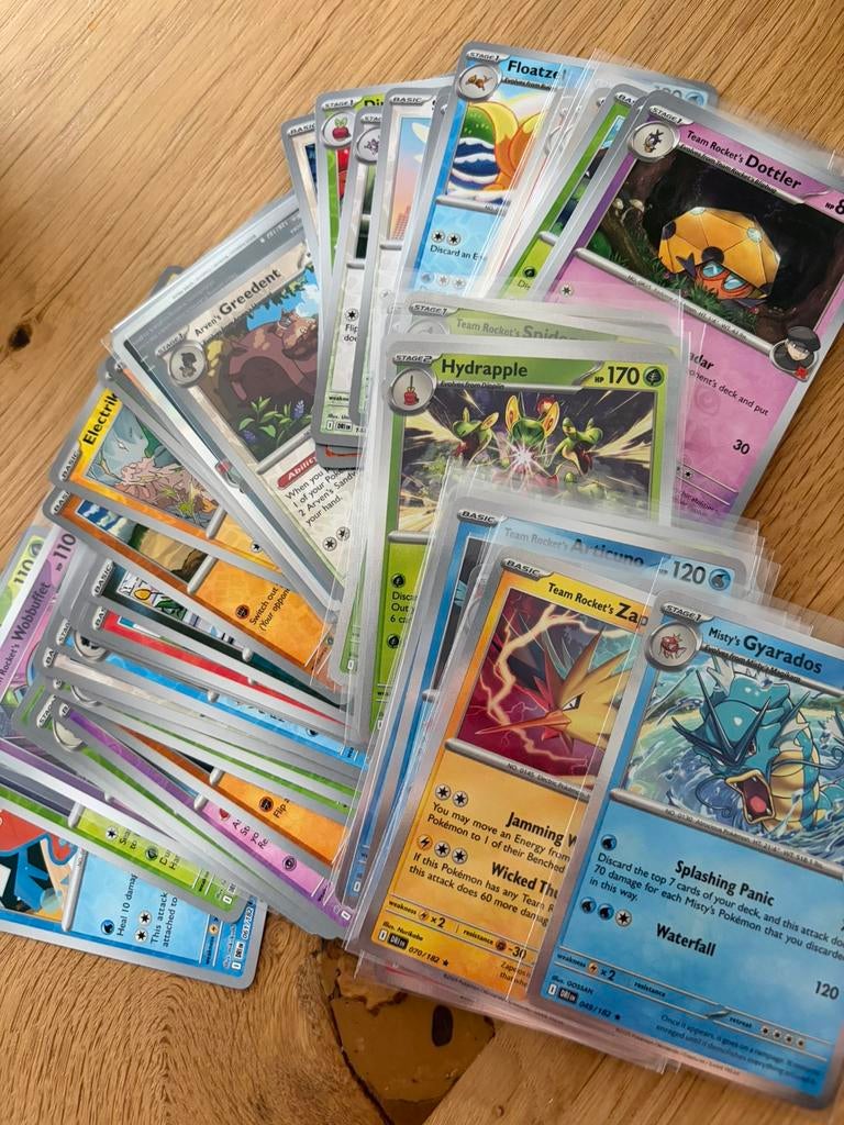 68 reverse/holo kaarten destined rivals DRI pokemon, Ophalen of Verzenden, Zo goed als nieuw, Meerdere kaarten