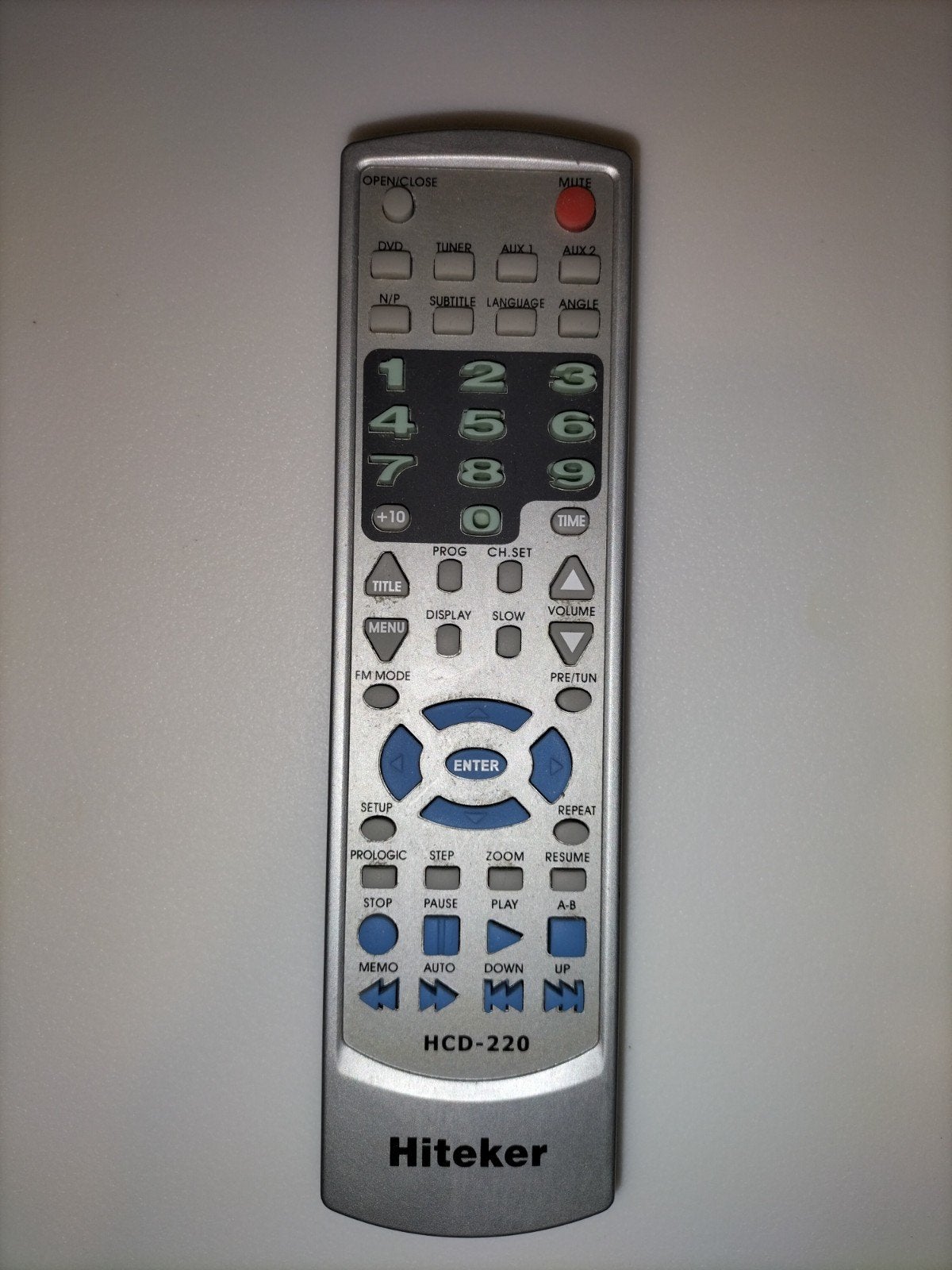 Originele Hiteker HCD-220 afstandsbediening DVD-recorder, Ophalen of Verzenden, Gebruikt, Origineel, Dvd