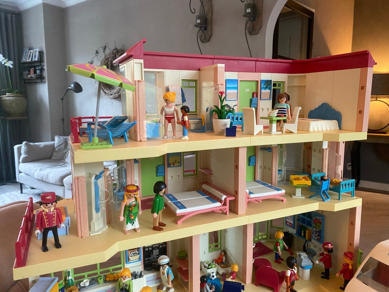Playmobil Hotel met veel extra's, Kinderen en Baby's, Speelgoed | Playmobil, Ophalen, Gebouw, Complete set, Family fun