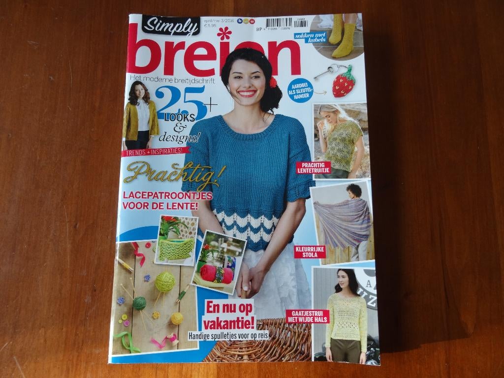 Simply Breien - april/mei 2016 incl haak bijlage, Hobby en Vrije tijd, Breien en Haken, Ophalen of Verzenden, Zo goed als nieuw