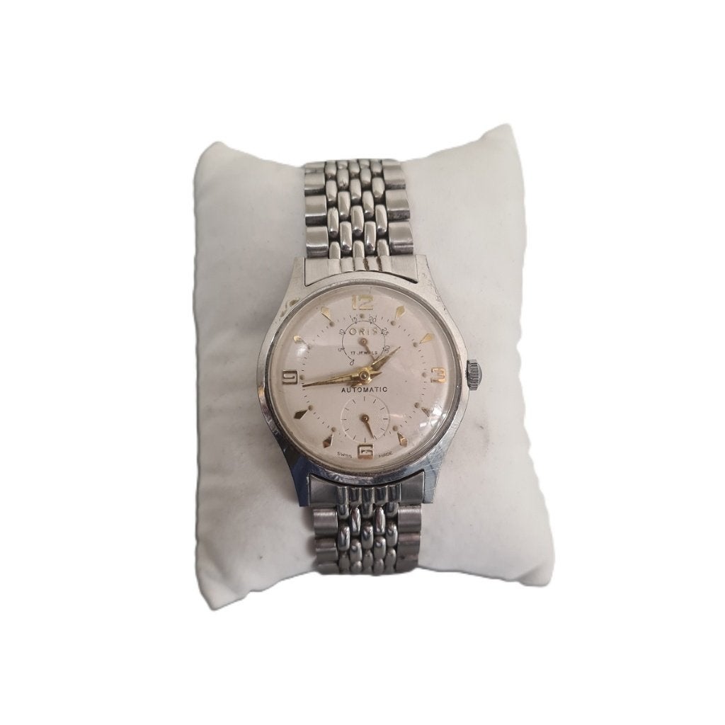 Vintage Oris cal.605 KIF automatic horloge, jaren 60, Overige merken, Staal, Gebruikt, Staal