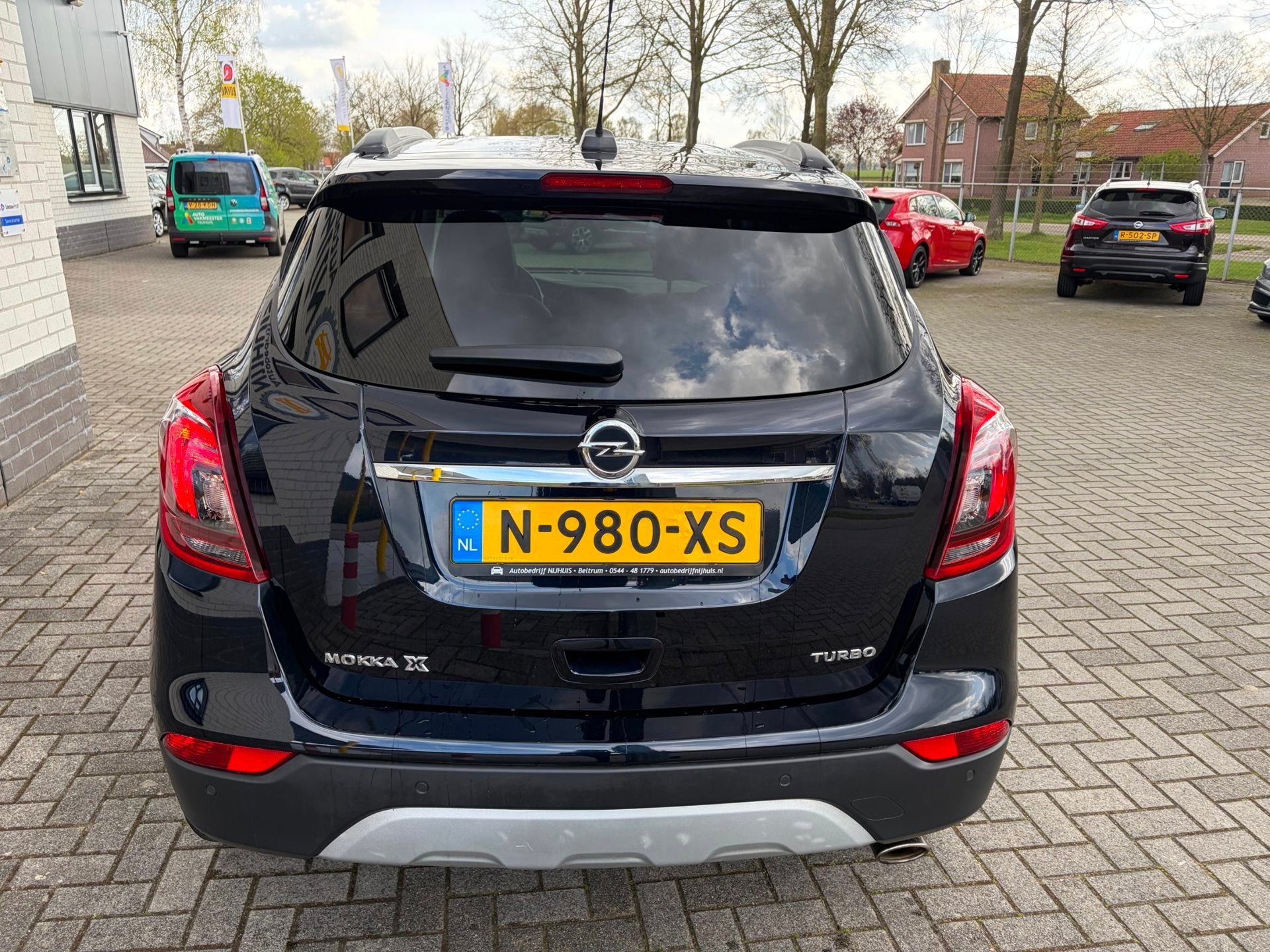 Opel Mokka X 1.4 Turbo Innovation / Carplay / Climate Contro, Auto's, Opel, 15 km/l, Gebruikt, Blauw, Leder en Stof