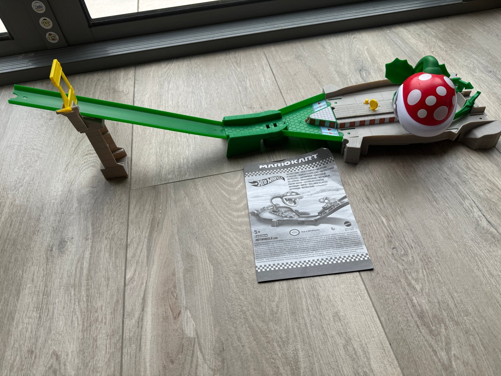 Hot Wheels Mario Kart Piranha Plant Racebaan, Ophalen of Verzenden, Hot Wheels, Handmatig, Racebaan