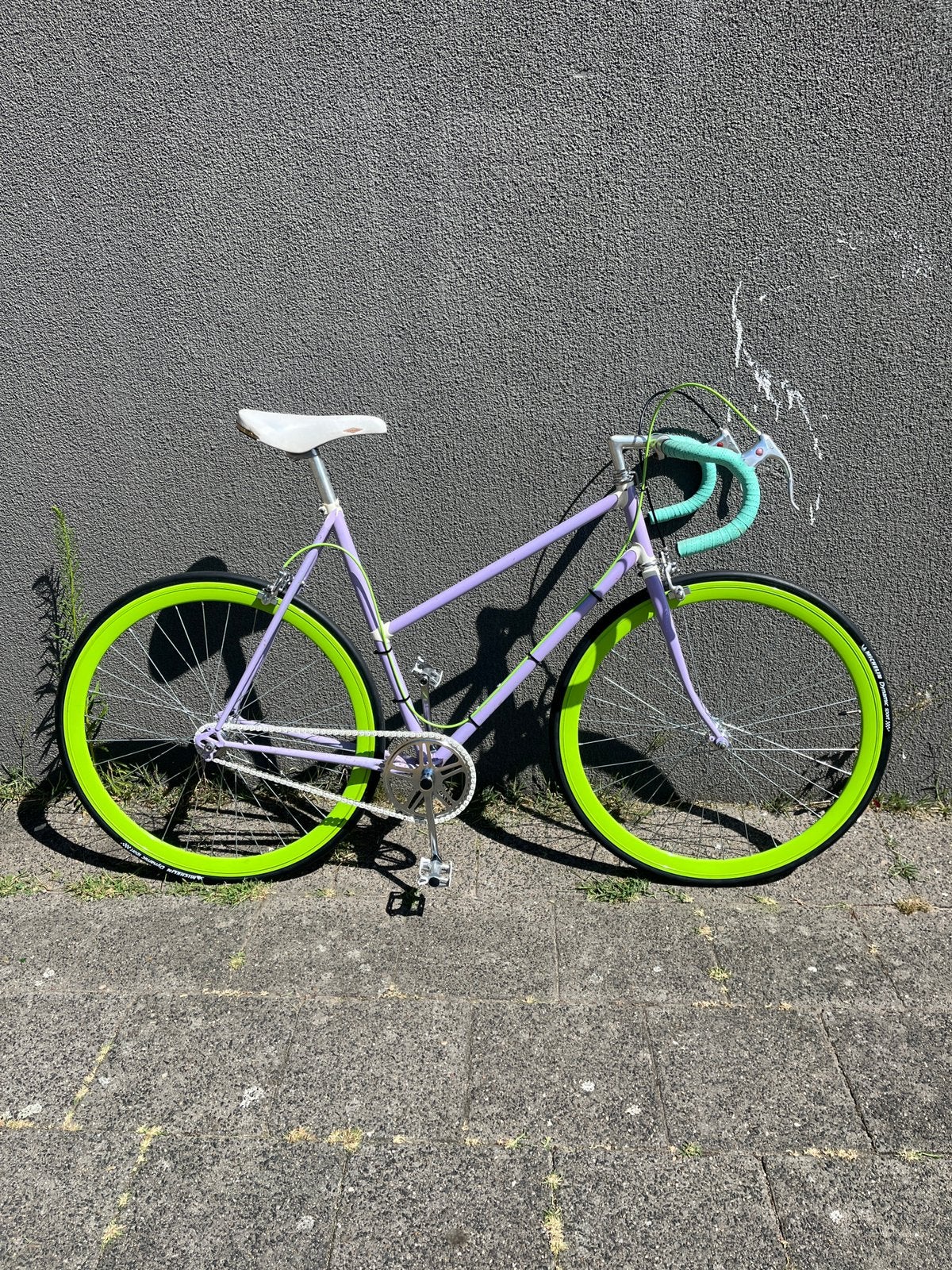 Fixie/Single speed Style Anglais 28 inch frame maat 58cm, Fietsen en Brommers, Fietsen | Racefietsen, Gebruikt, Staal, Velgrem