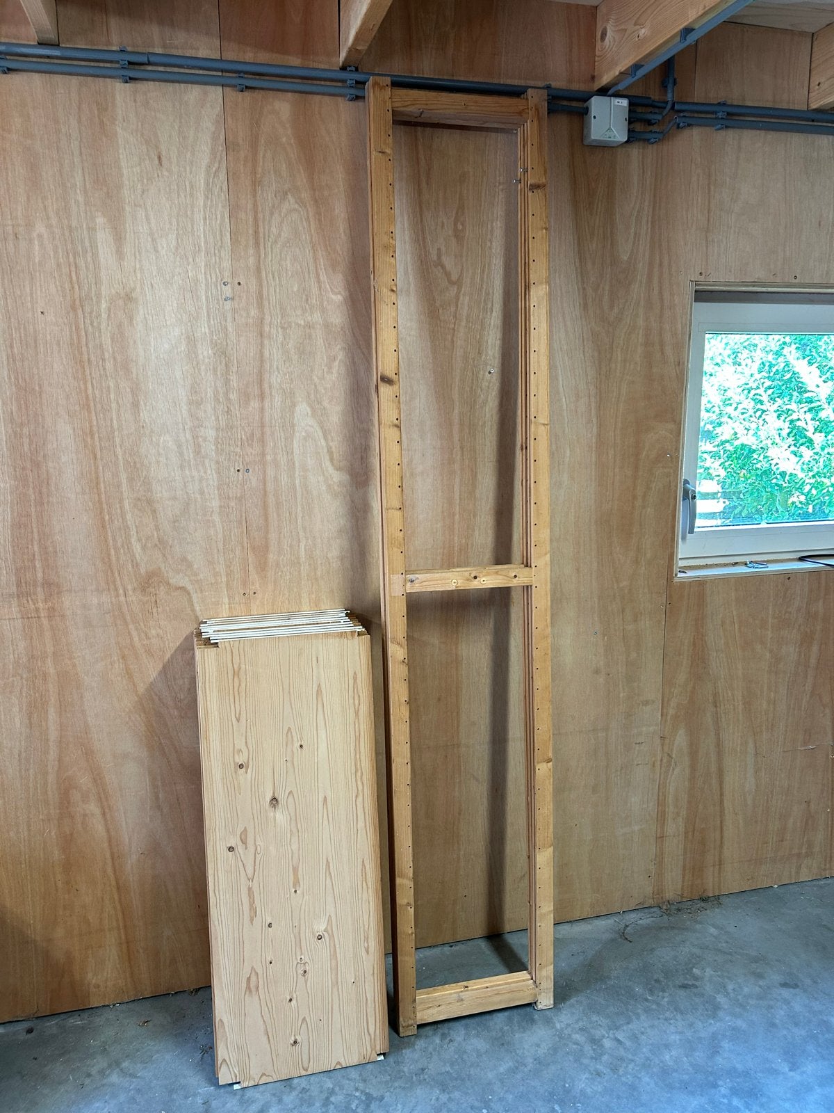 Lundia stelling 40 x 100cm - Houten opbergsysteem, Huis en Inrichting, Ophalen of Verzenden, Gebruikt