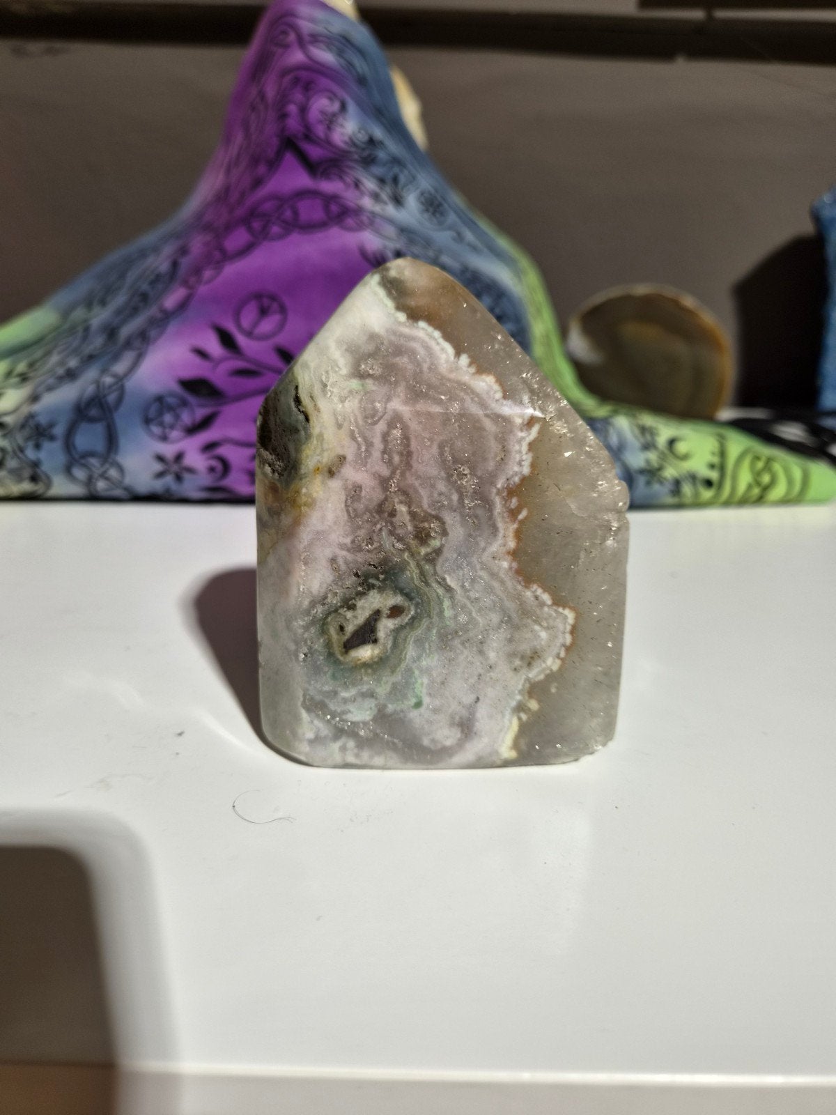 Roze Chalcedoon Toren - Prachtige Kristallen Punt, Ophalen of Verzenden