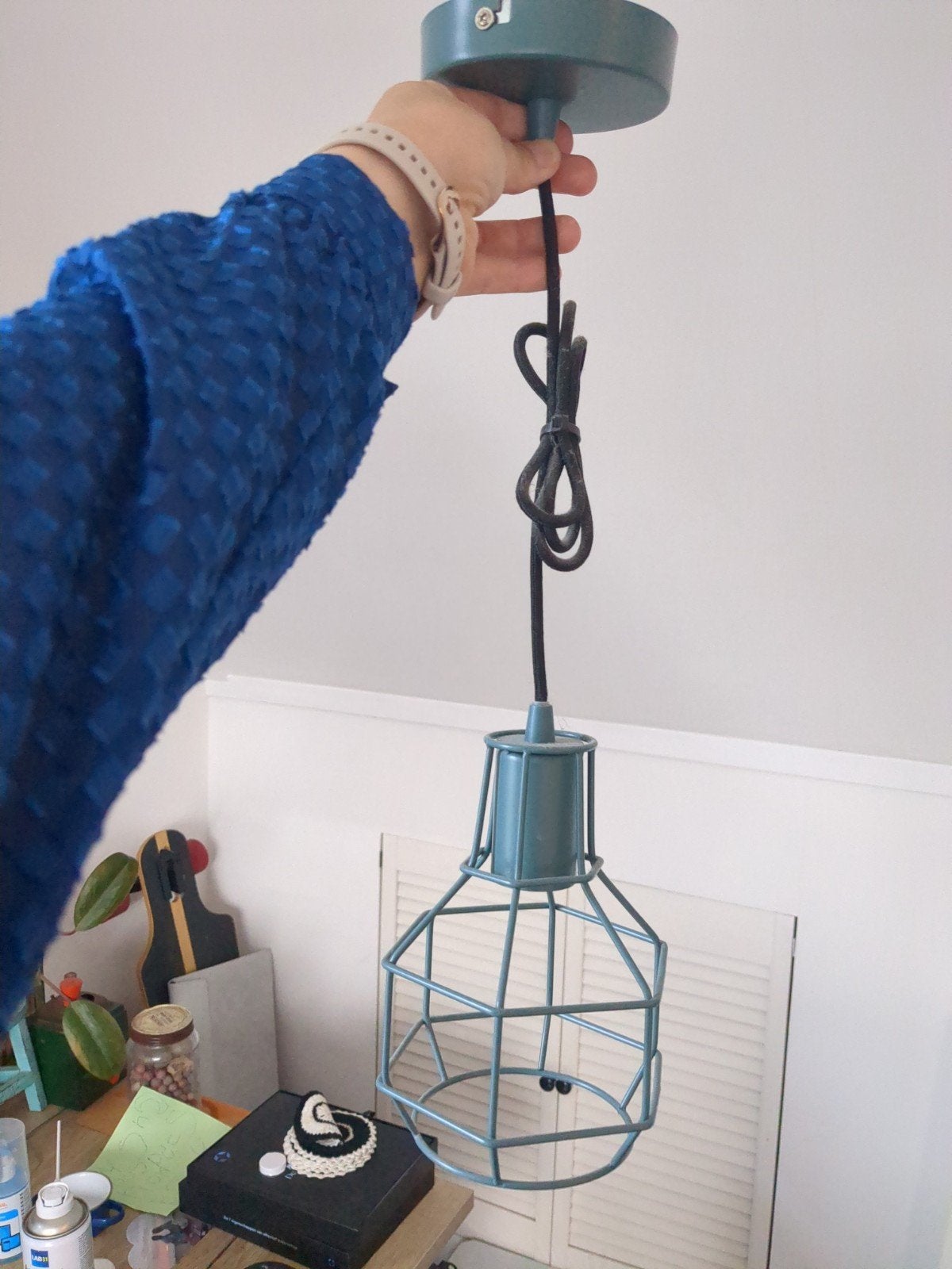 hanglamp  groen/blauw, Huis en Inrichting, Ophalen of Verzenden