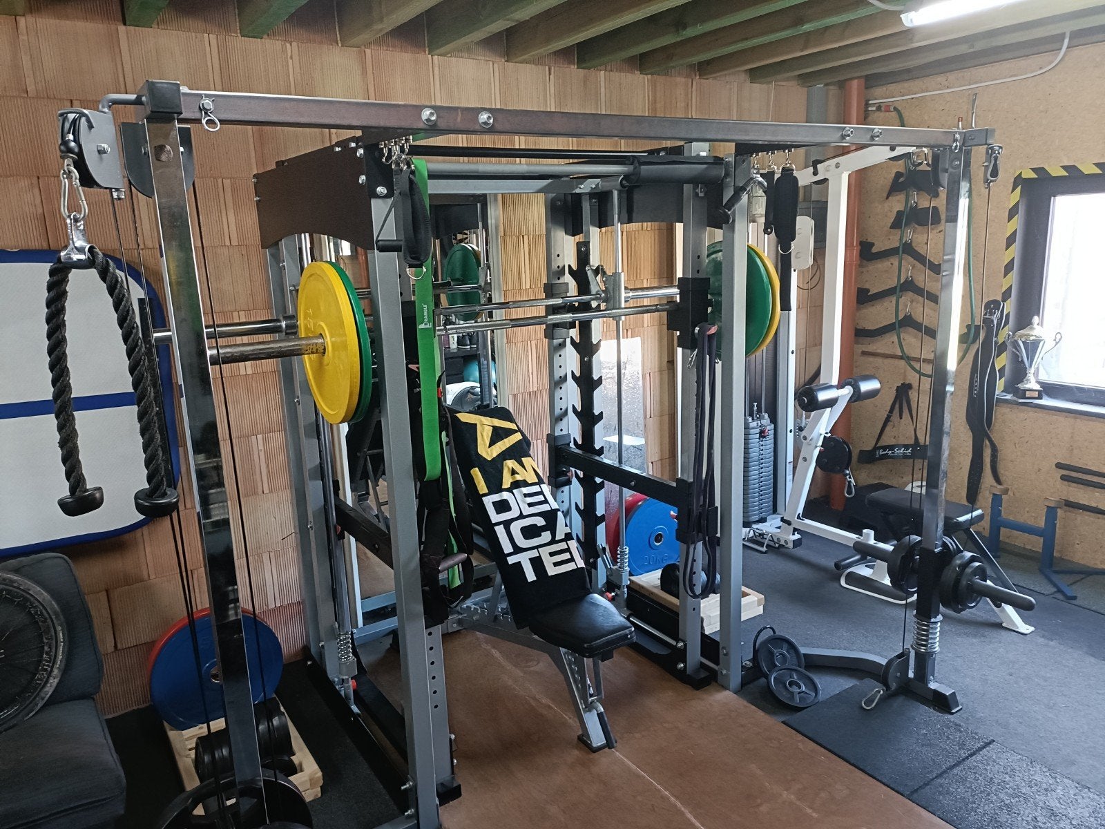 Power rack, Smith machine, cross-over, pulley, Ophalen, Zo goed als nieuw, Overige typen