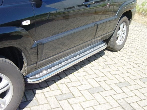 Kia Sportage 2010 Sidebars met aluminium trede, Niet ingevuld, Niet ingevuld, Niet ingevuld