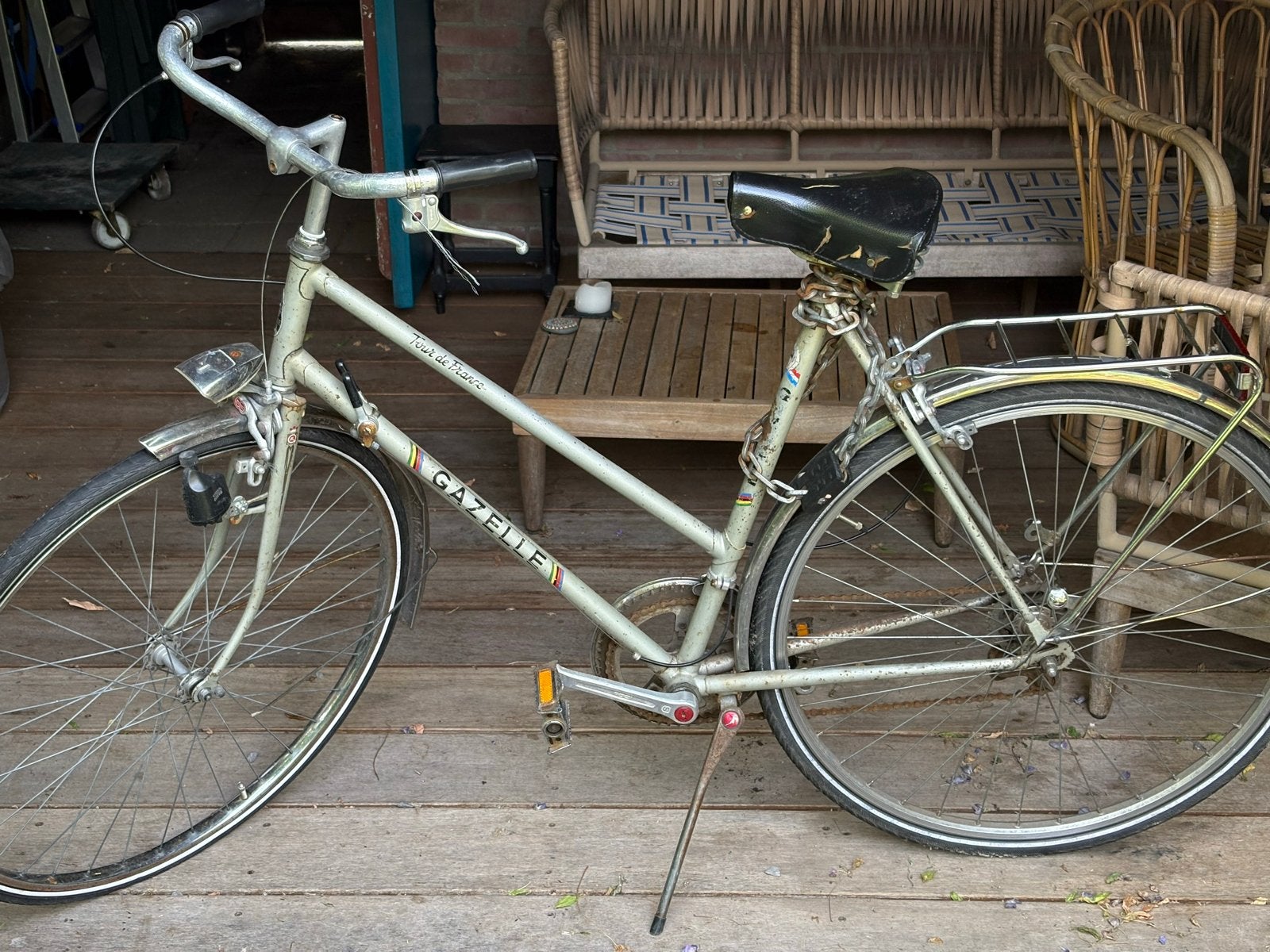 Vintage Gazelle Tour de France Damesfiets, Ophalen, Velgrem, Versnellingen, Gazelle