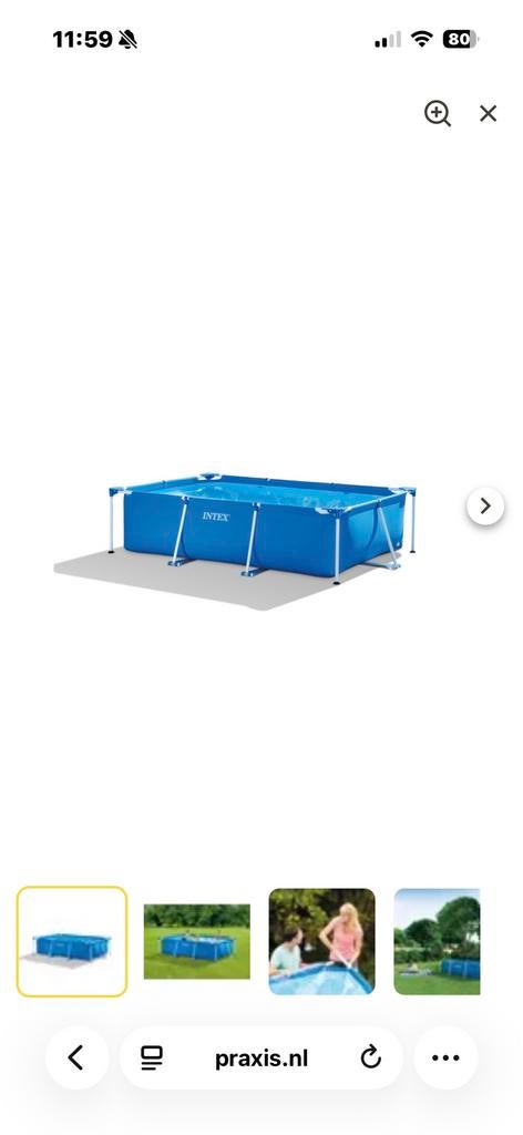 Zwembad met overkapping, Tuin en Terras, Zwembaden, Ophalen of Verzenden, Zo goed als nieuw, Opzetzwembad, Rechthoekig
