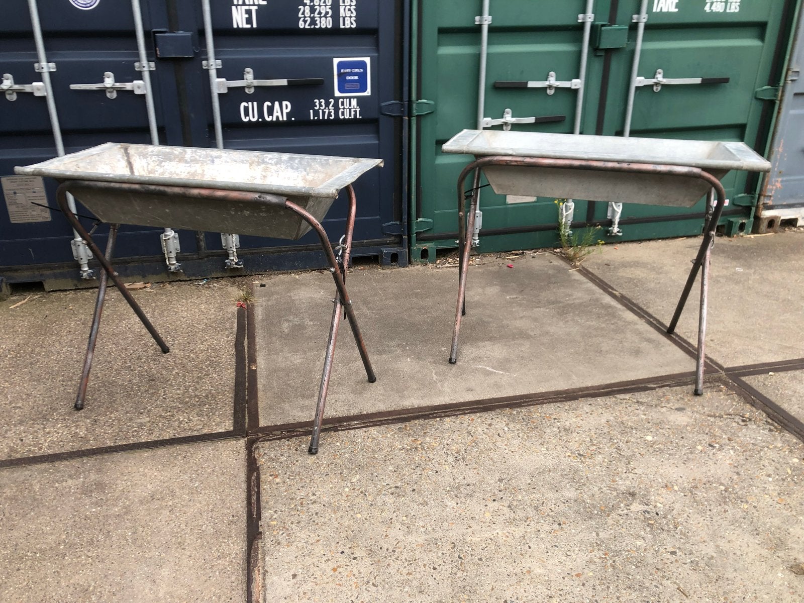 2x champagne coolers vintage / drank koelers, Antiek en Kunst, Ophalen of Verzenden