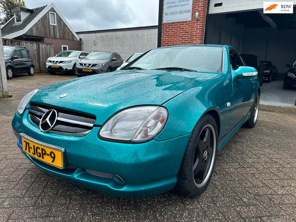 Mercedes-Benz SLK-klasse 230 K. AMG Pakket-AUTOMAAT-AIRCO-LE, Auto's, Mercedes-Benz, Achterwielaandrijving, Gebruikt, Zwart, 4 cilinders