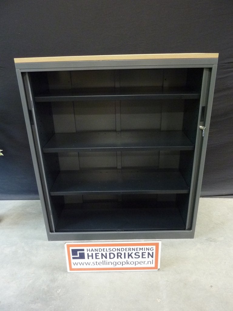 Nette halfhoge roldeurkast / kantoorkast 120x45x139cm + slot, 100 tot 150 cm, Ophalen of Verzenden, Munstermanstraat 6 - Hal 3 - Silvolde