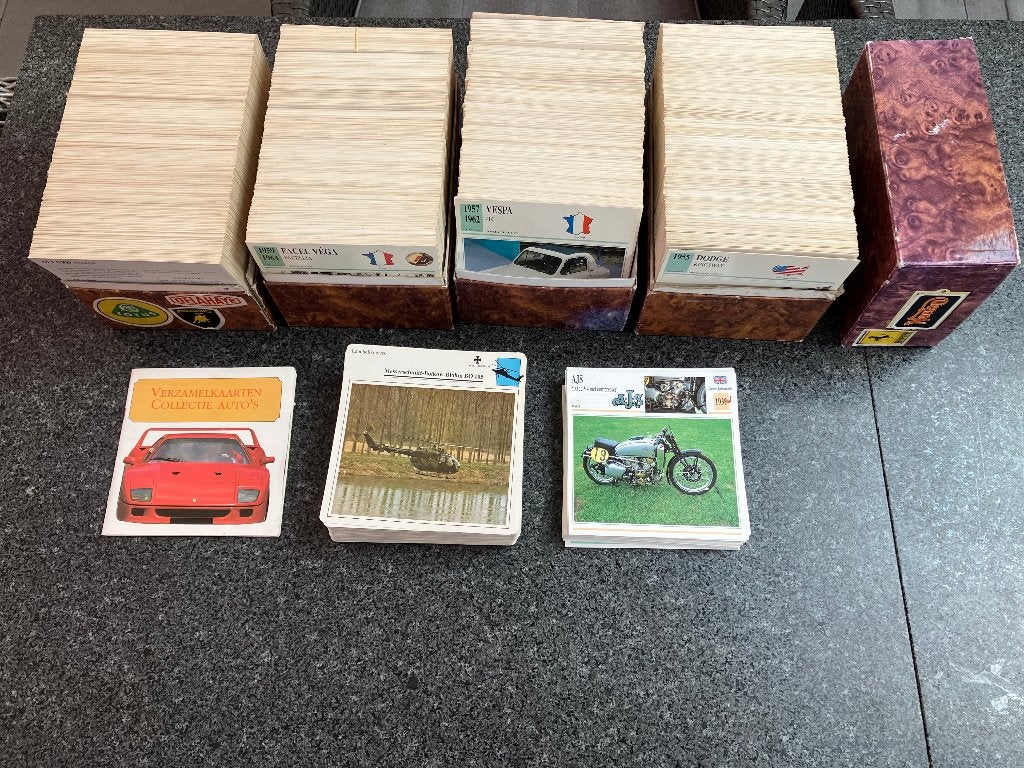 Verzamelkaarten motorfietsen, Ophalen, Gebruikt, Auto's